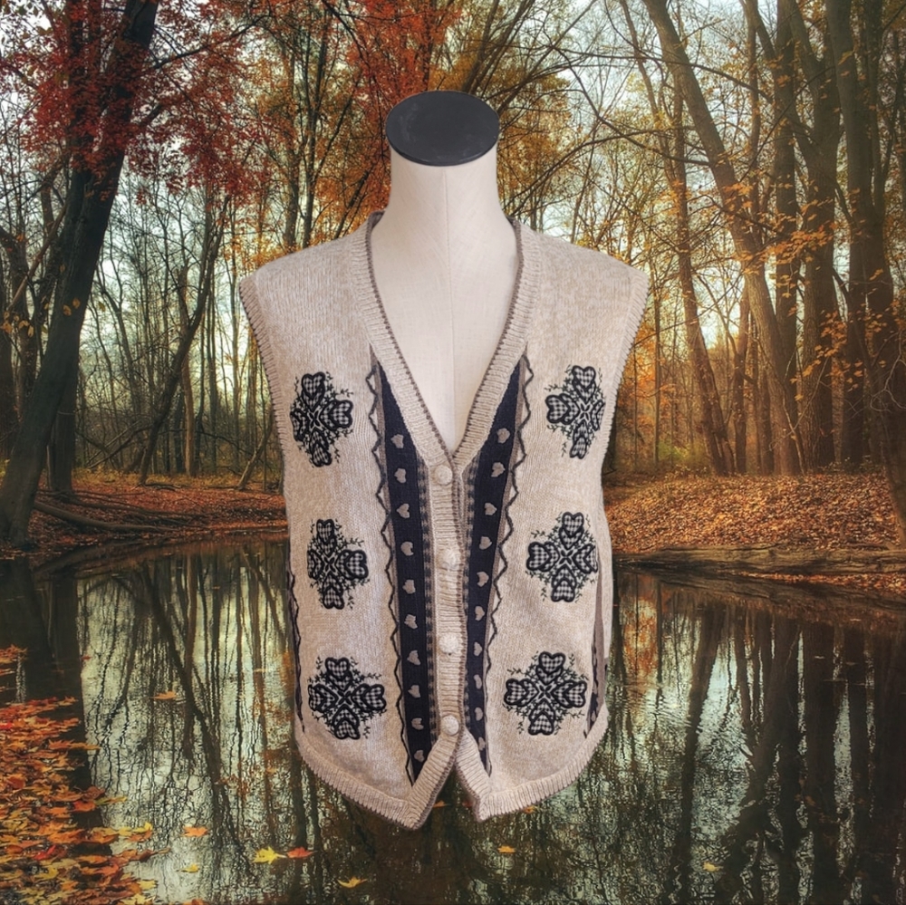 Vintage 80s Sweater Vest